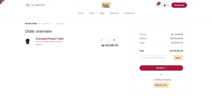 Checkout steps editor
